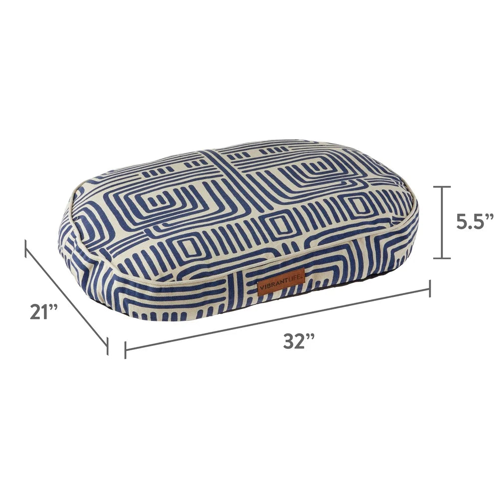 Comfortable Oval Dog Bed with Removable Washable Cover