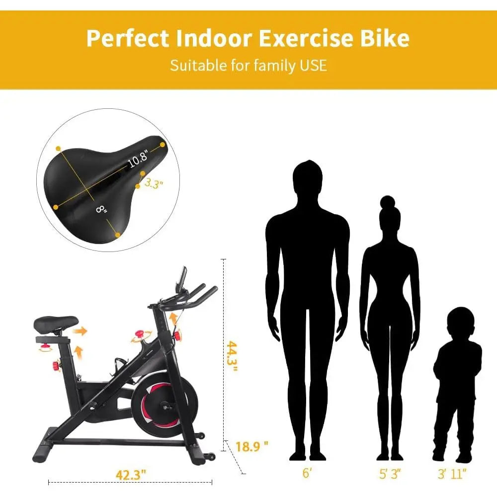 Magnetic Stationary Bike for Home Fitness and Cardio Workouts