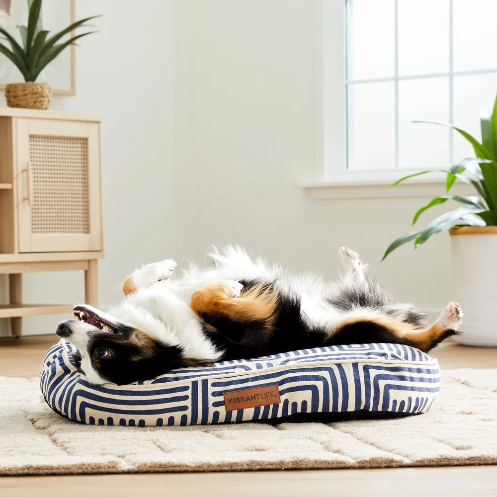 Comfortable Oval Dog Bed with Removable Washable Cover