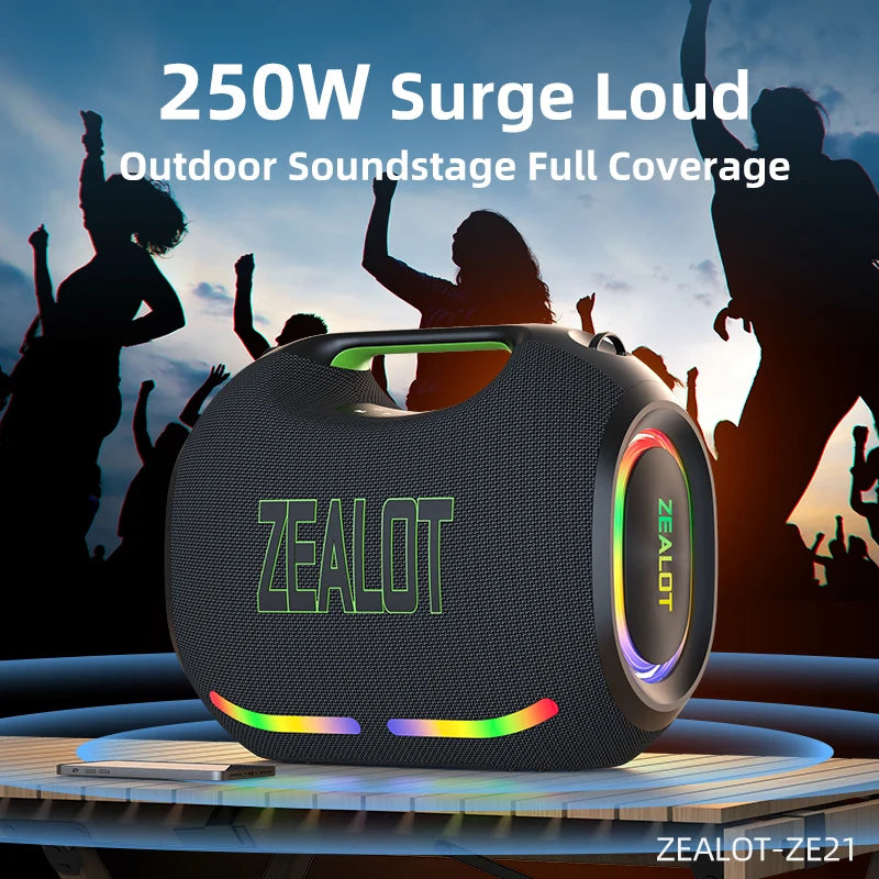 Zealot Ze21 250W Wireless Bluetooth Subwoofer Speaker