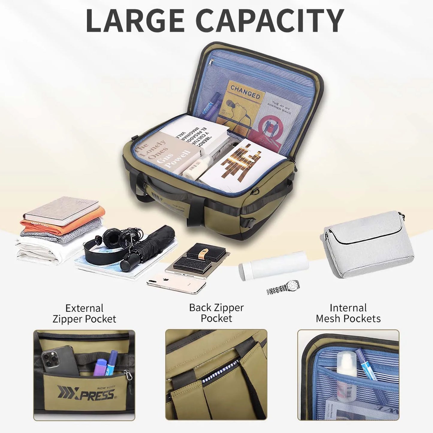 Convertible 2in1 Travel Backpack and Duffle Bag for Adventures