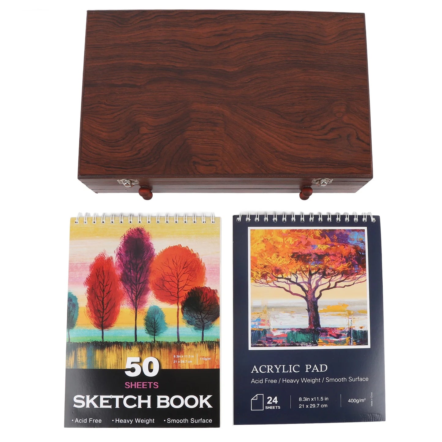 Creative 142PCS Wooden Art Set for Young Artists