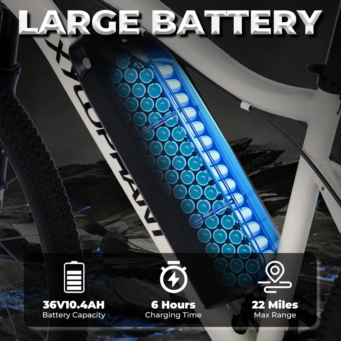 LELEKUAIFolded Mountain Electric Bike 350W Brushless 360Wh