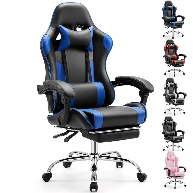 Ergonomic Racing Gaming Chair with Adjustable Support and Comfort