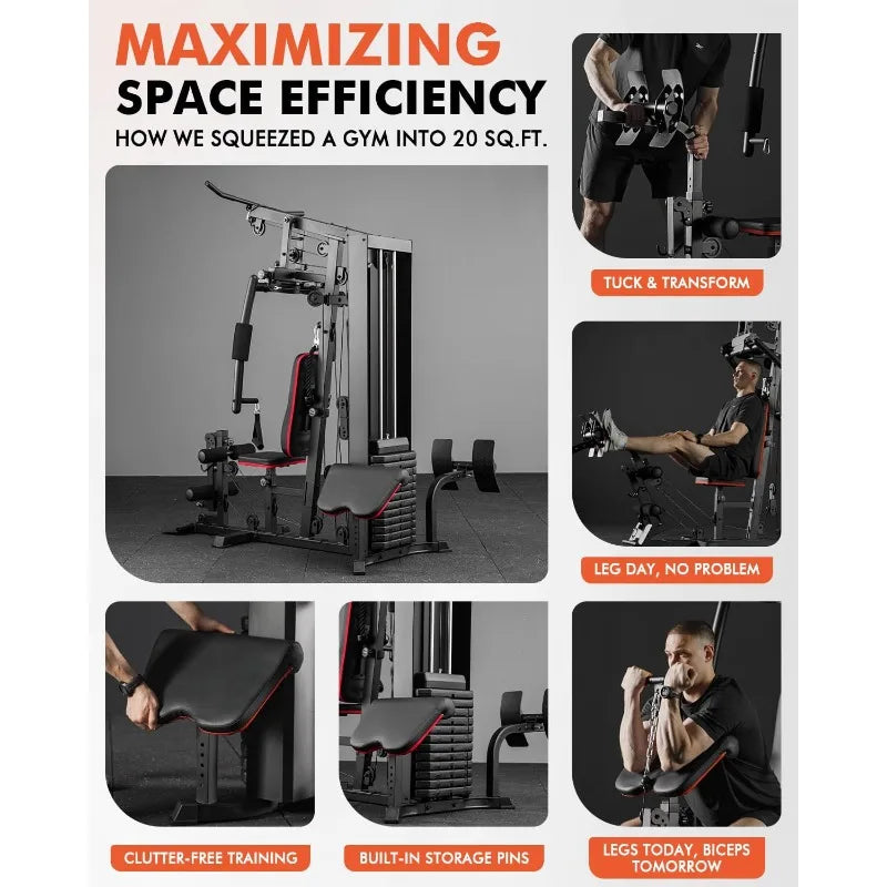 Mikolo Multifunctional Home Gym Workout Station for Strength Training