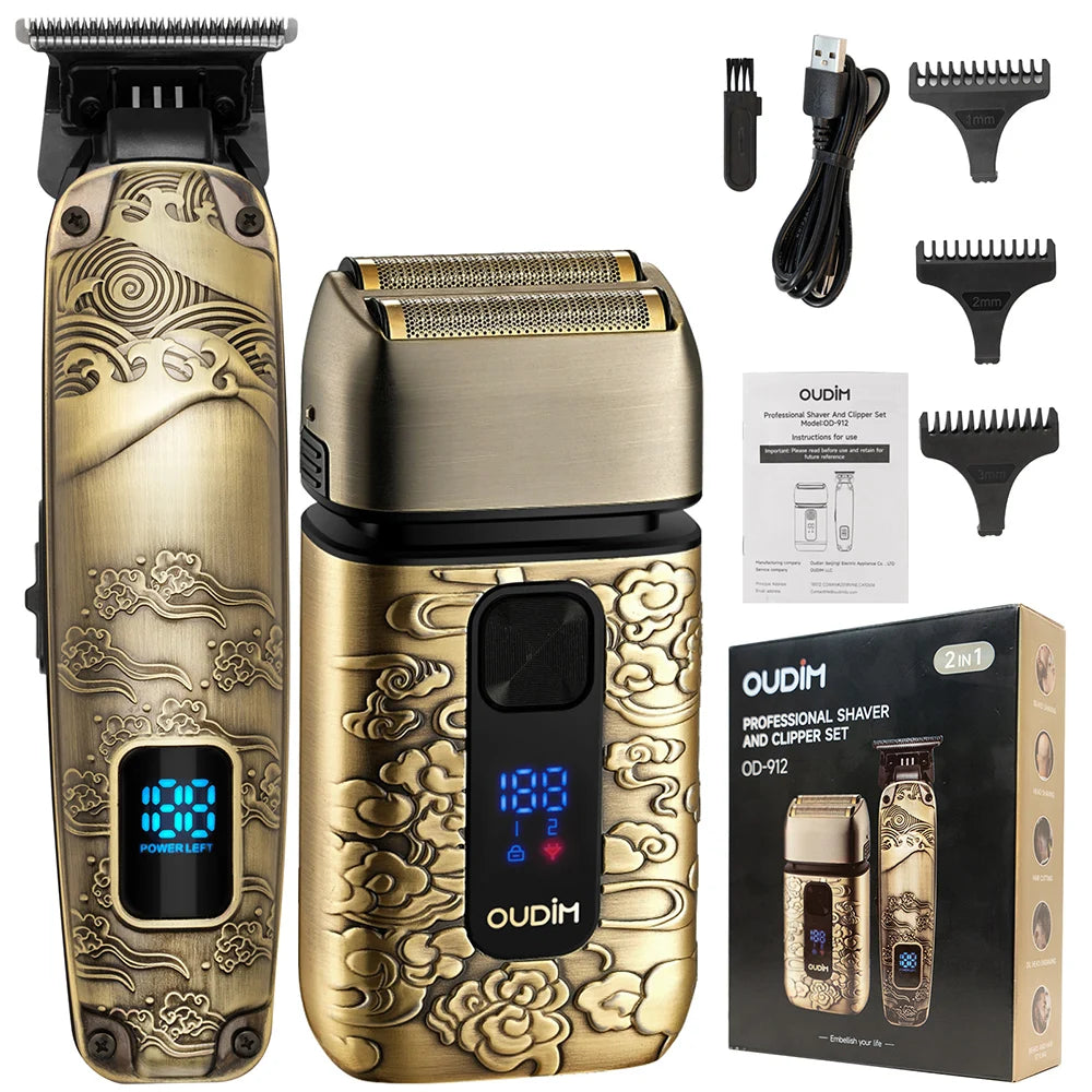 Oudim Foil Shaver Kit for Men Hair Beard Trimmer Pro