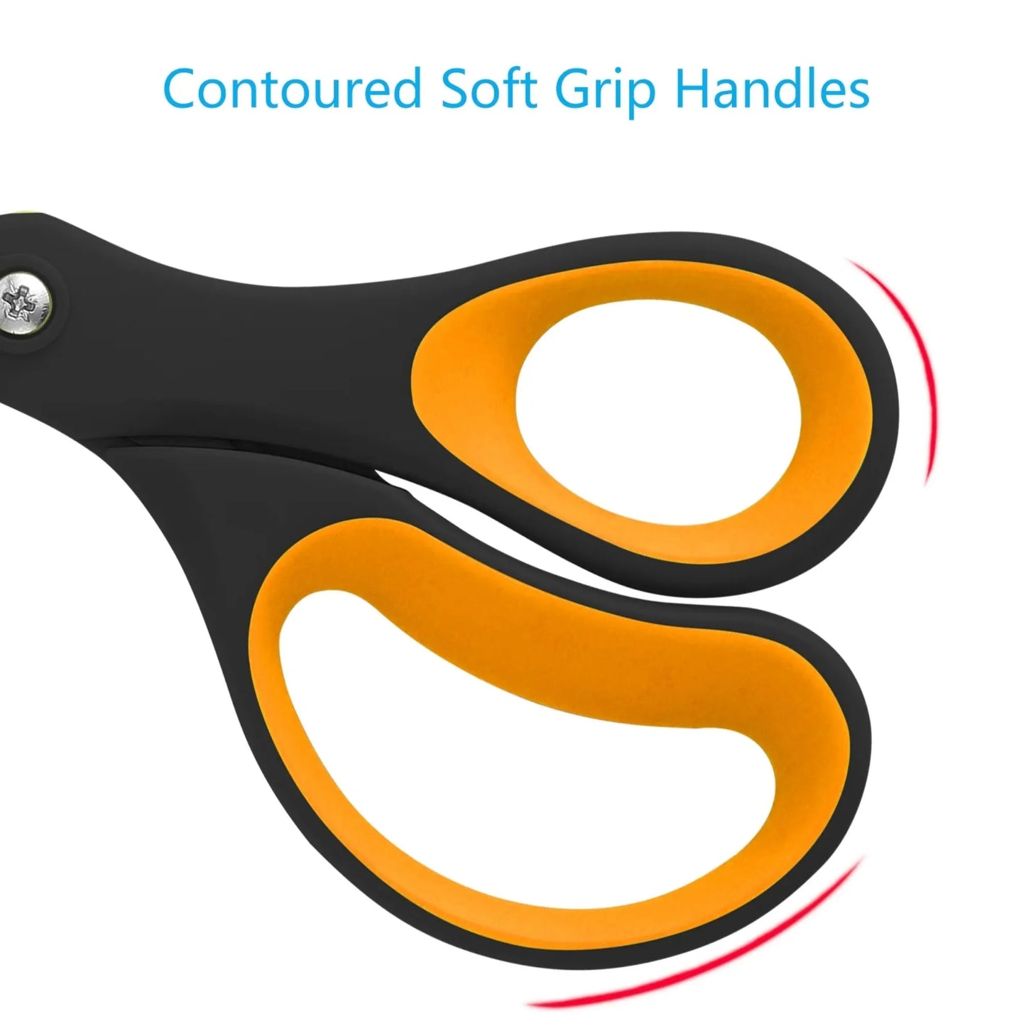 LIVINGO 3 Pack Office Scissors for Crafts and Cutting Tasks