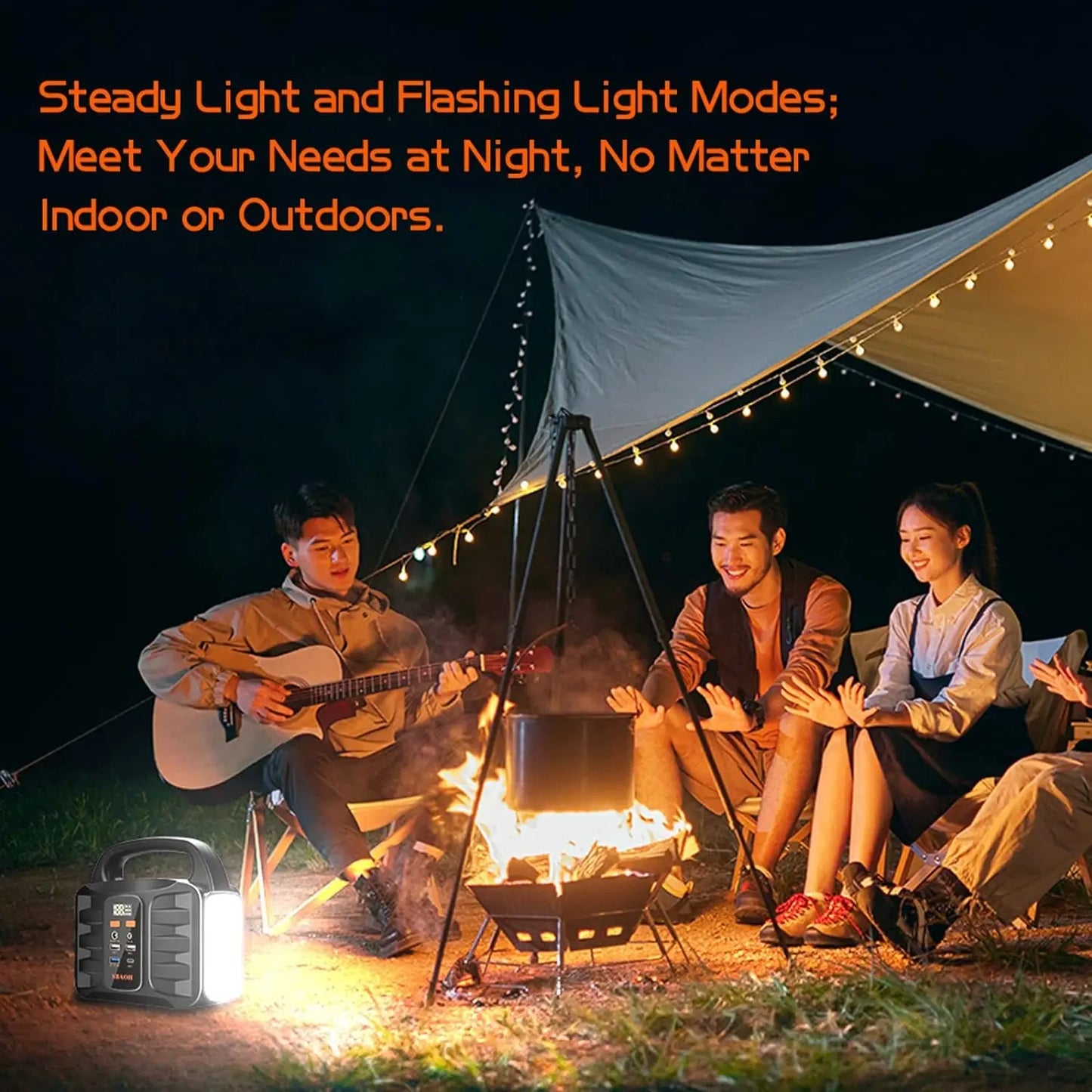 Portable Power Station for Outdoor Adventures and Emergency Backup