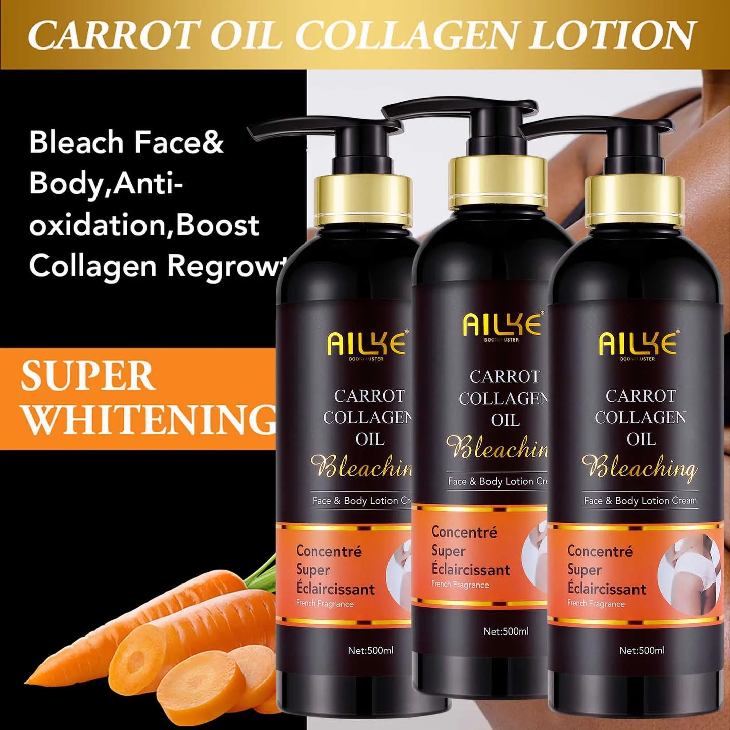 AILKE Collagen Skin Care Kit Whitening For Even Skin Tone