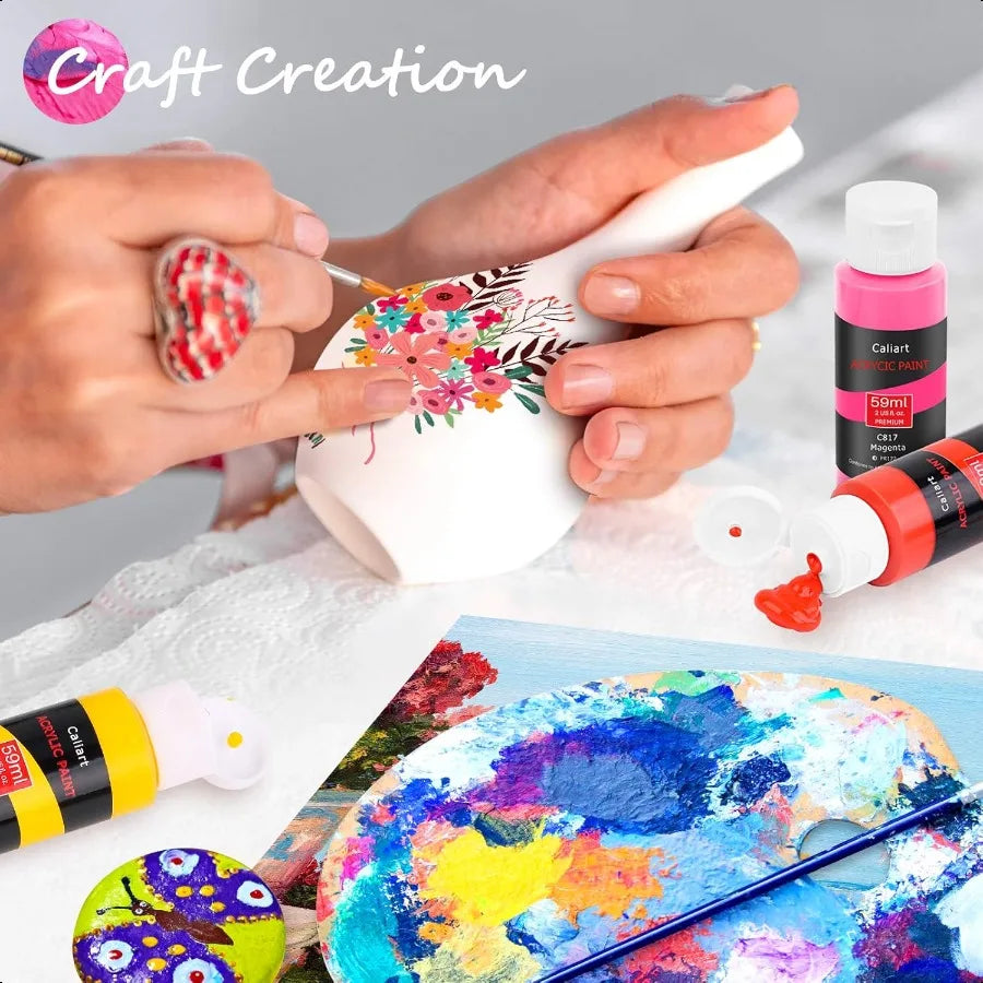 Caliart Acrylic Paint Set for Artists and Beginners