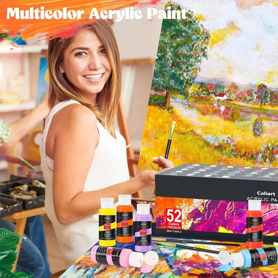 Caliart Acrylic Paint Set for Artists and Beginners