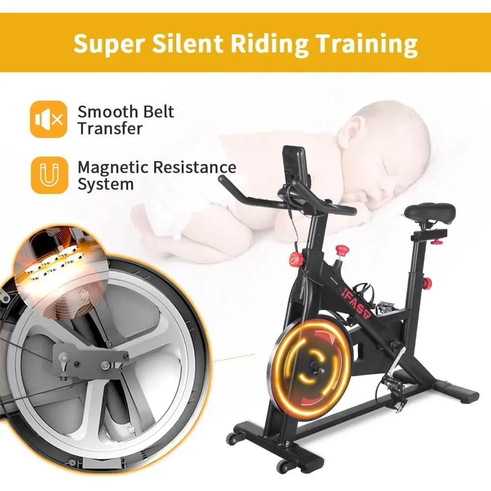 Magnetic Stationary Bike for Home Fitness and Cardio Workouts