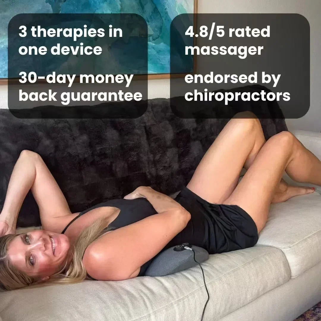 Okayso 3-in-1 Portable Back and Shoulder Massage Relief