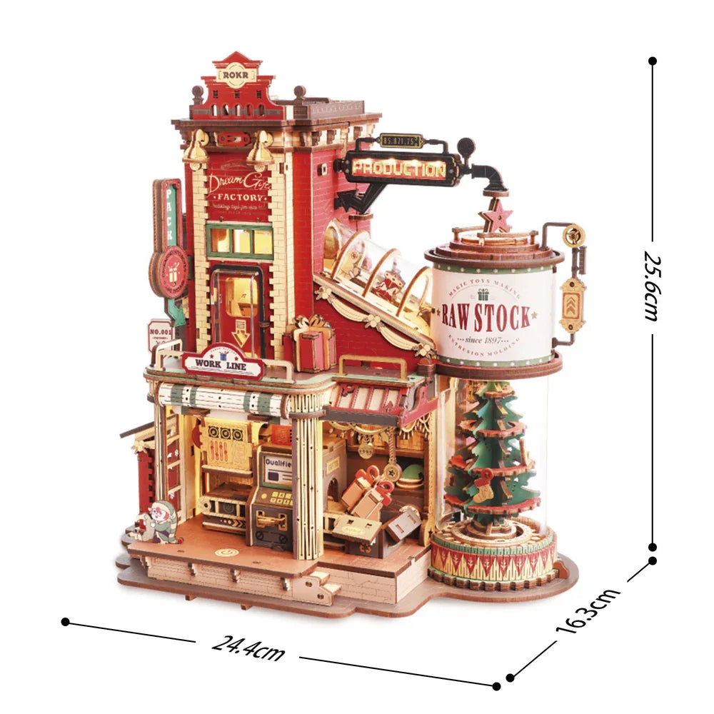 Robotime Rokr Dream Gift Factory 3D Wooden Puzzles Kit