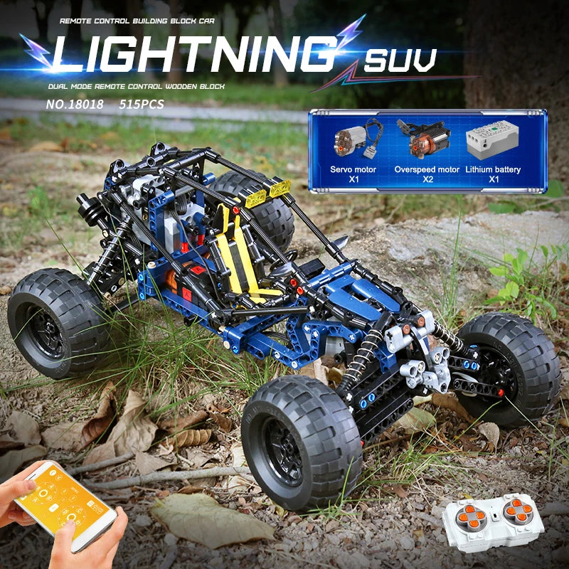 Mould King 18018 RC Lightning Buggy Building Block Car