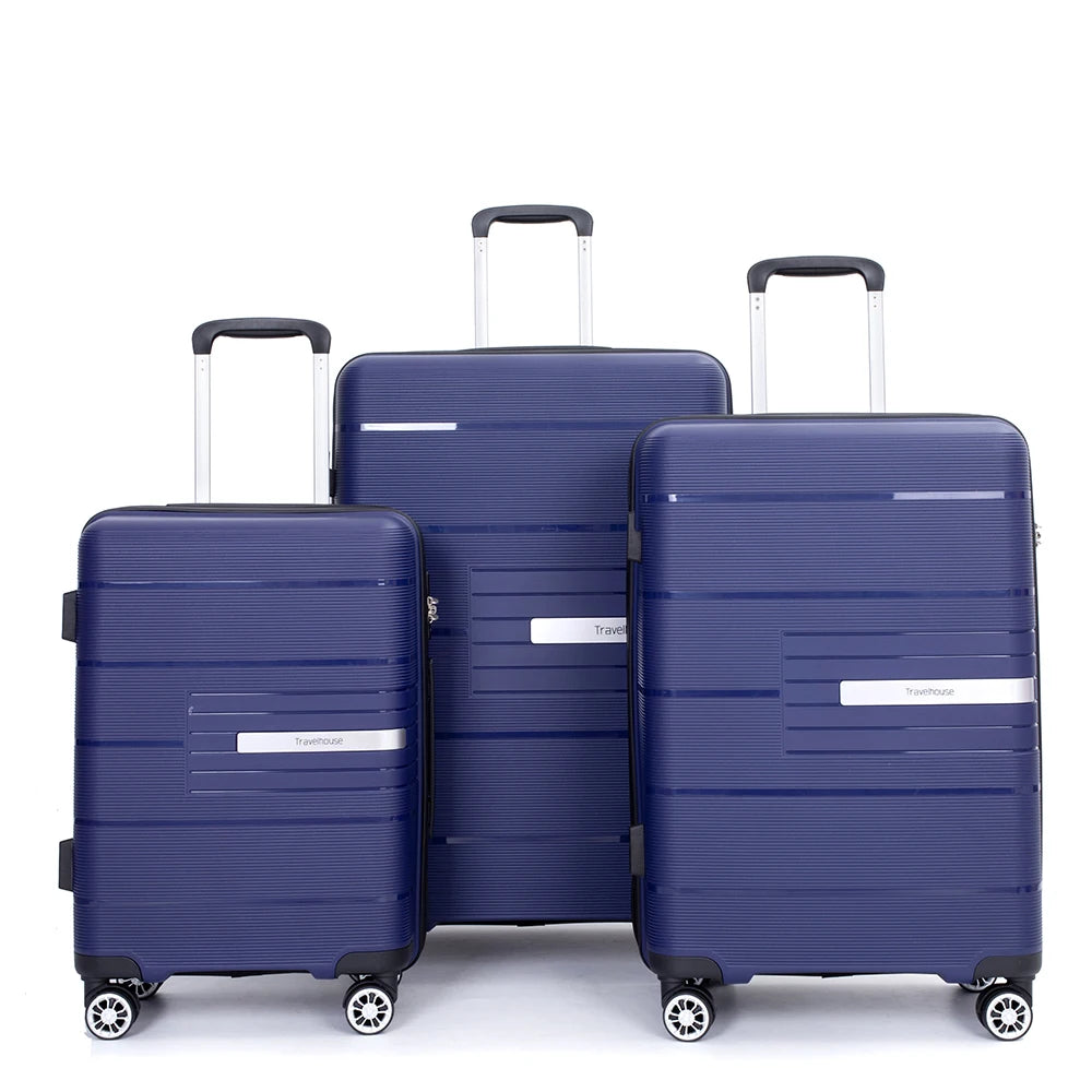 Travelhouse Hardshell Luggage Set 3 Piece With TSA Lock
