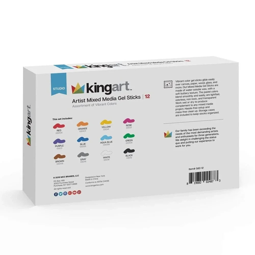 Vibrant Gel Stick Artist Markers Set for Creative Expression