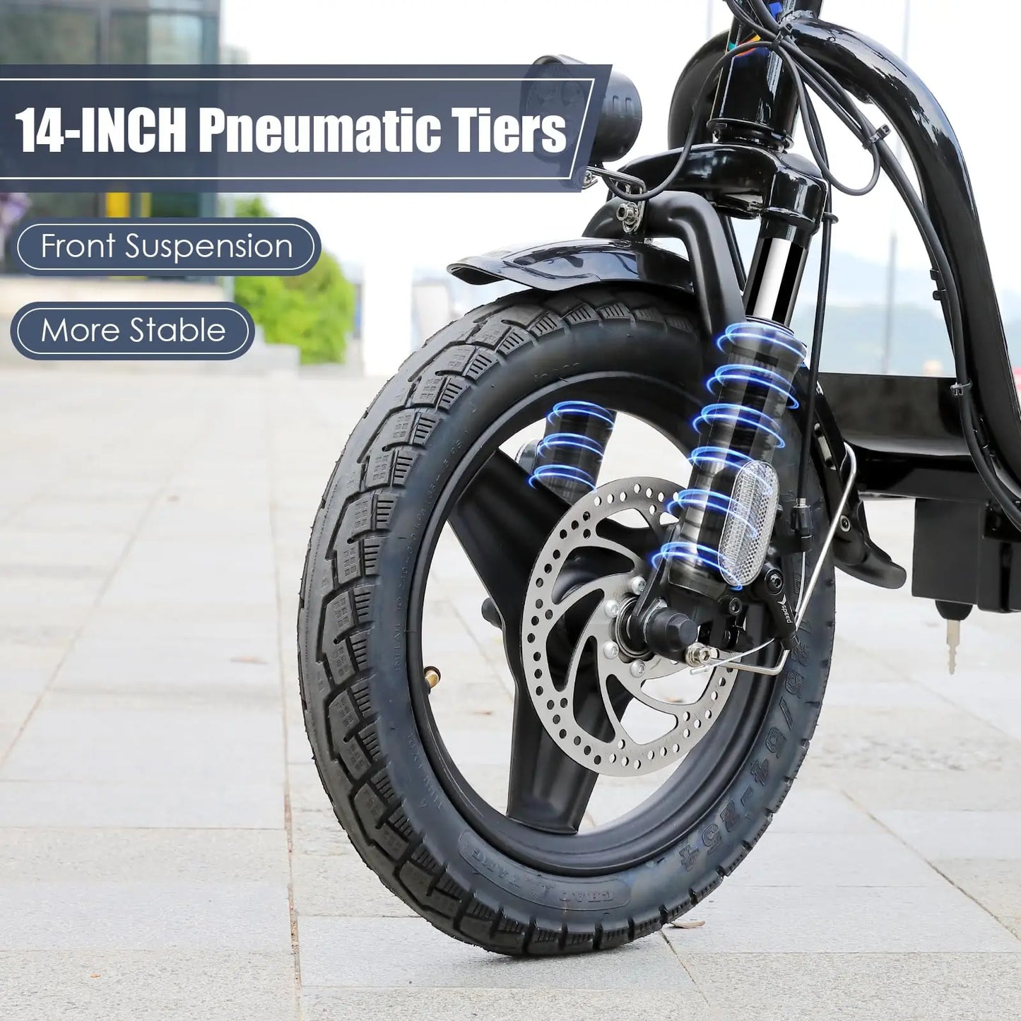 Caroma 750W Electric Scooter With Seat Fat Tire Battery