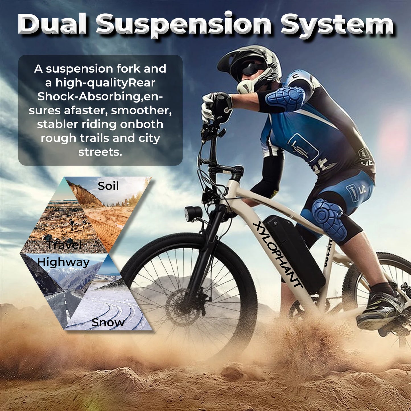 LELEKUAIFolded Mountain Electric Bike 350W Brushless 360Wh