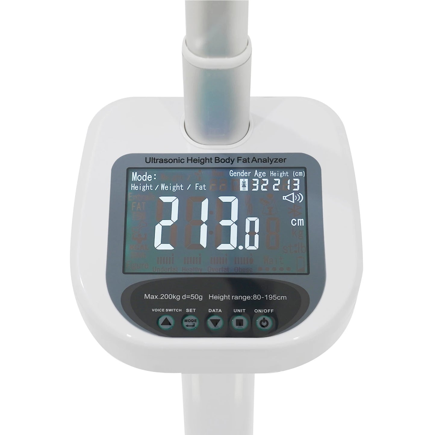 Smart Body Weight Scale with Ultrasonic Technology and LCD Display