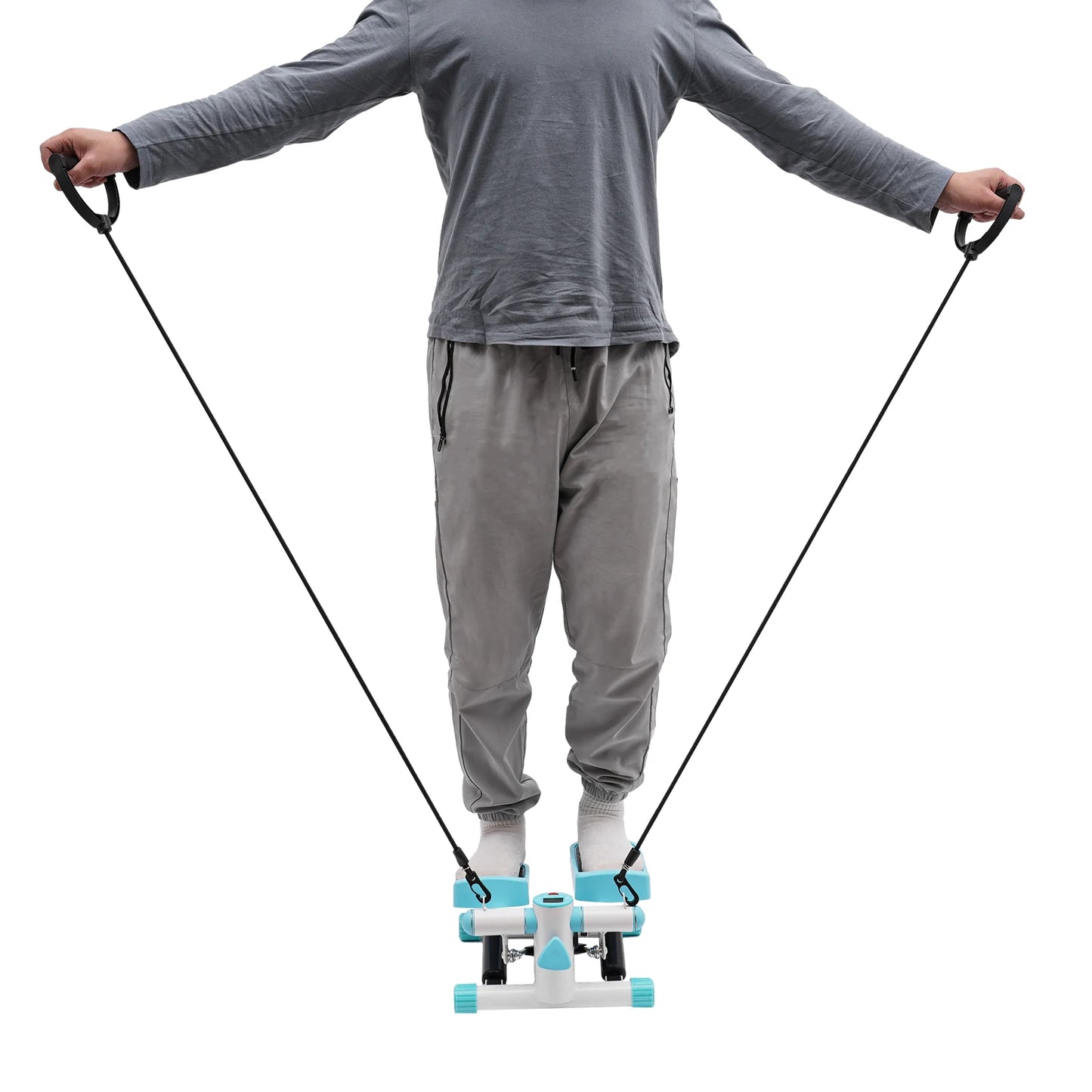 Compact Step Fitness Machine with Real-Time Monitoring for Home Use
