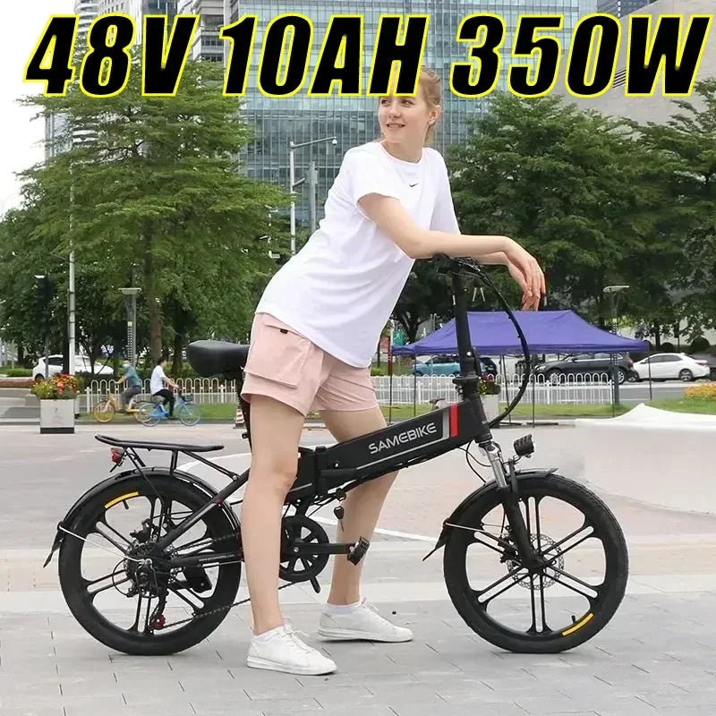 Electric Folding Bike with Detachable Lithium Battery for Commuting