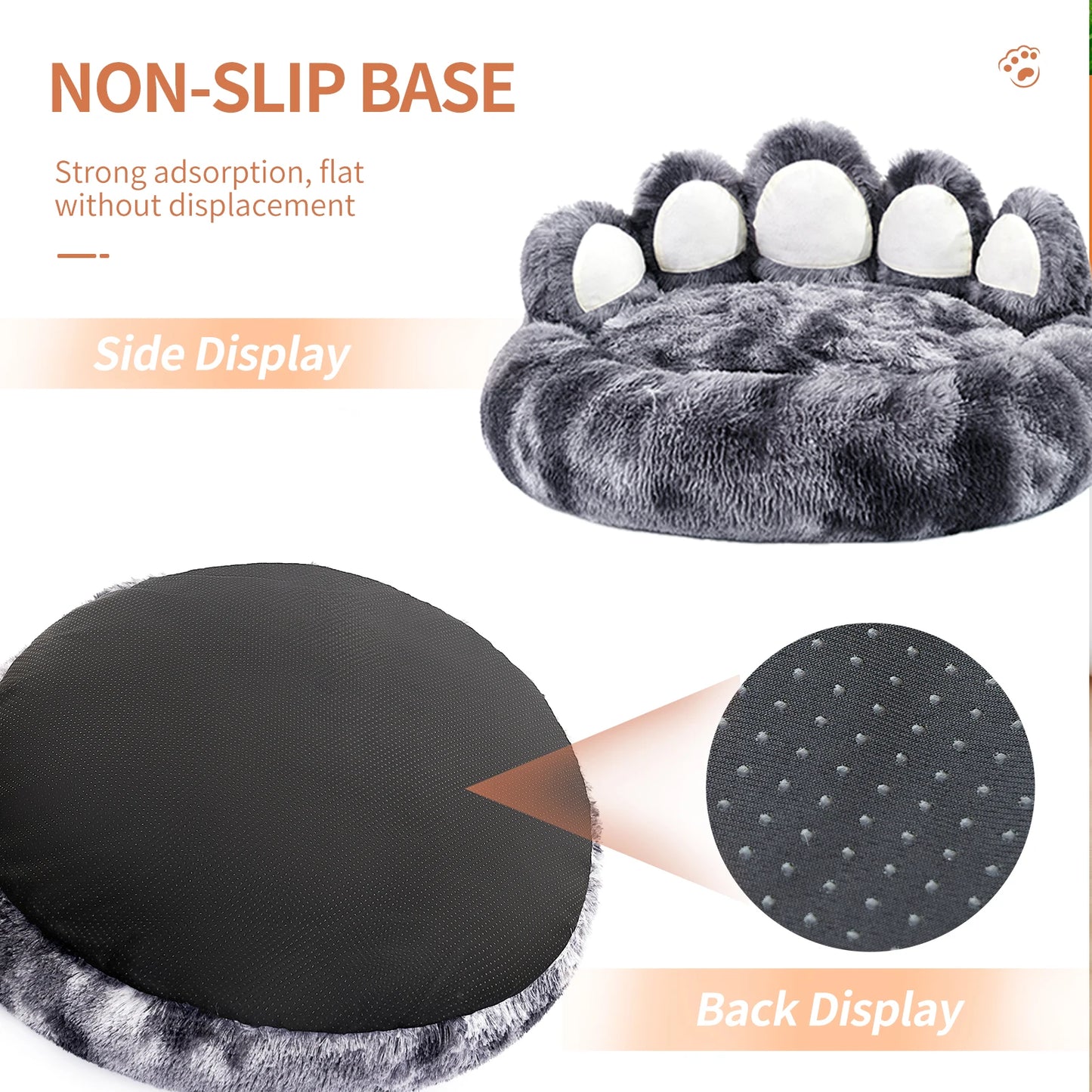 Cozy Paw Shape Dog Bed Cushion for Ultimate Comfort