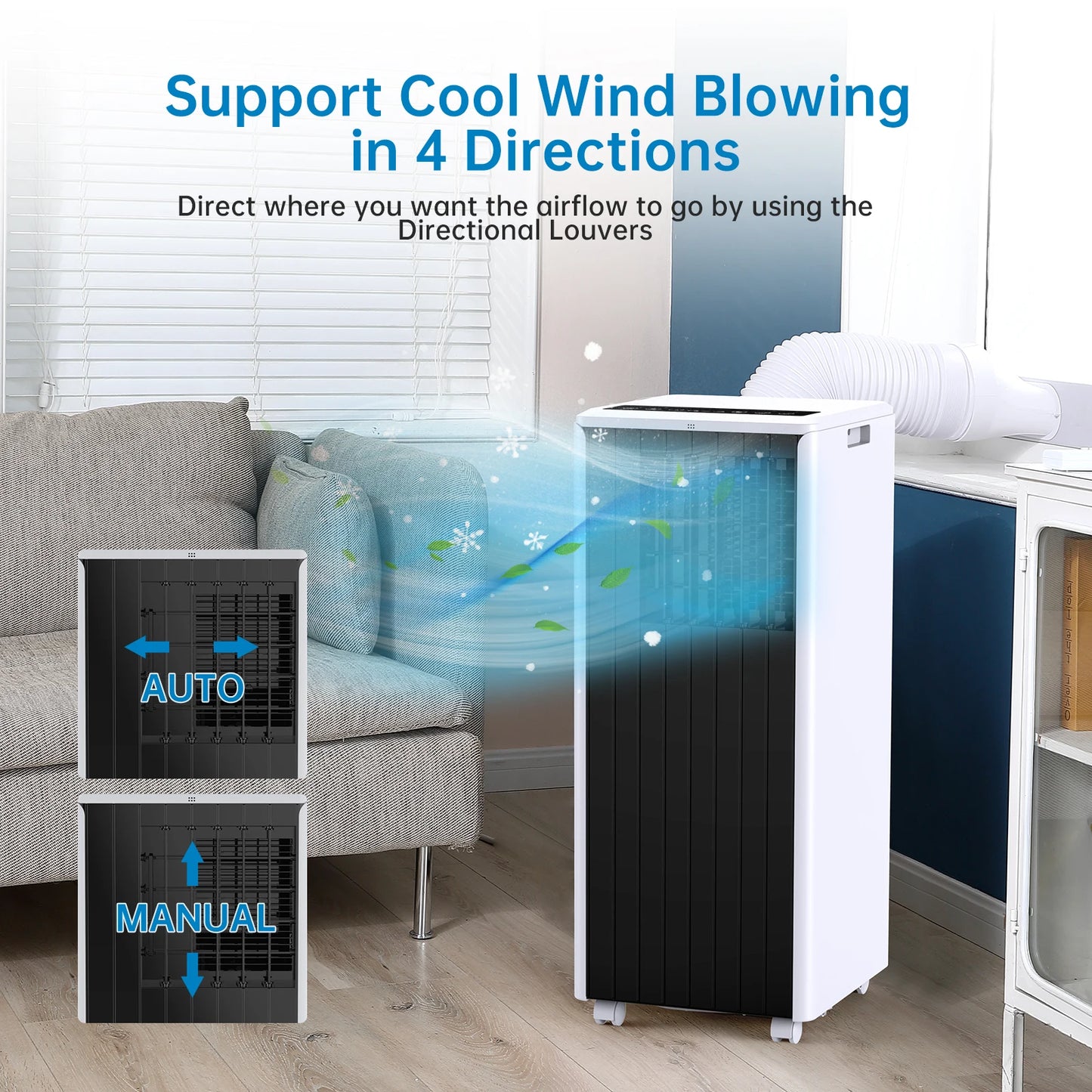 Adoolla Portable Air Conditioner 8000 BTU 3 In 1 Cooling