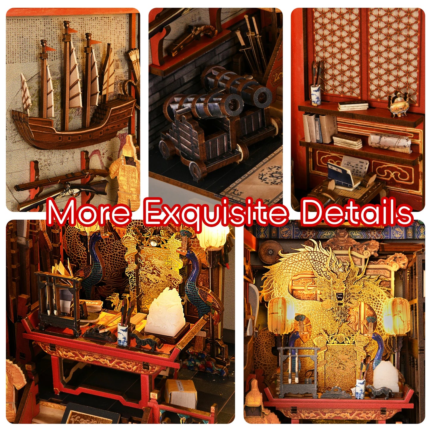 MiniCity Diy Book Nook Kit Dollhouse For Bookshelf Decor