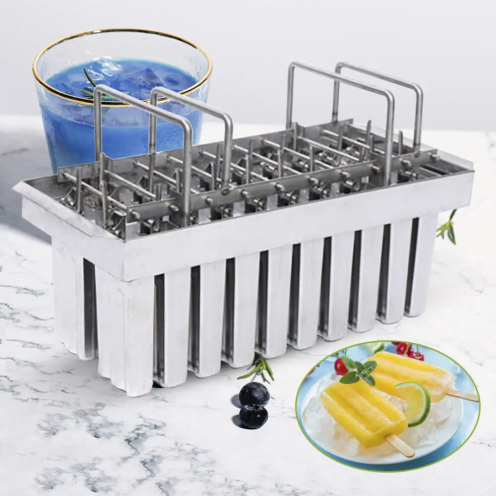 Stainless Steel Ice Cream Stick Molds 20 Pcs Popsicle Maker