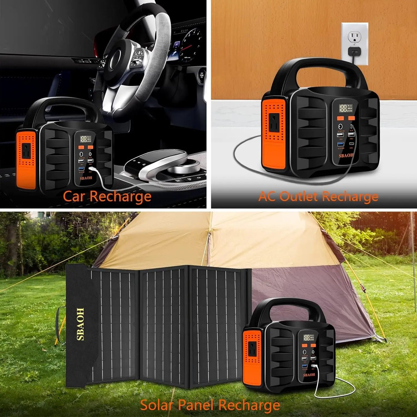 Portable Power Station for Outdoor Adventures and Emergency Backup