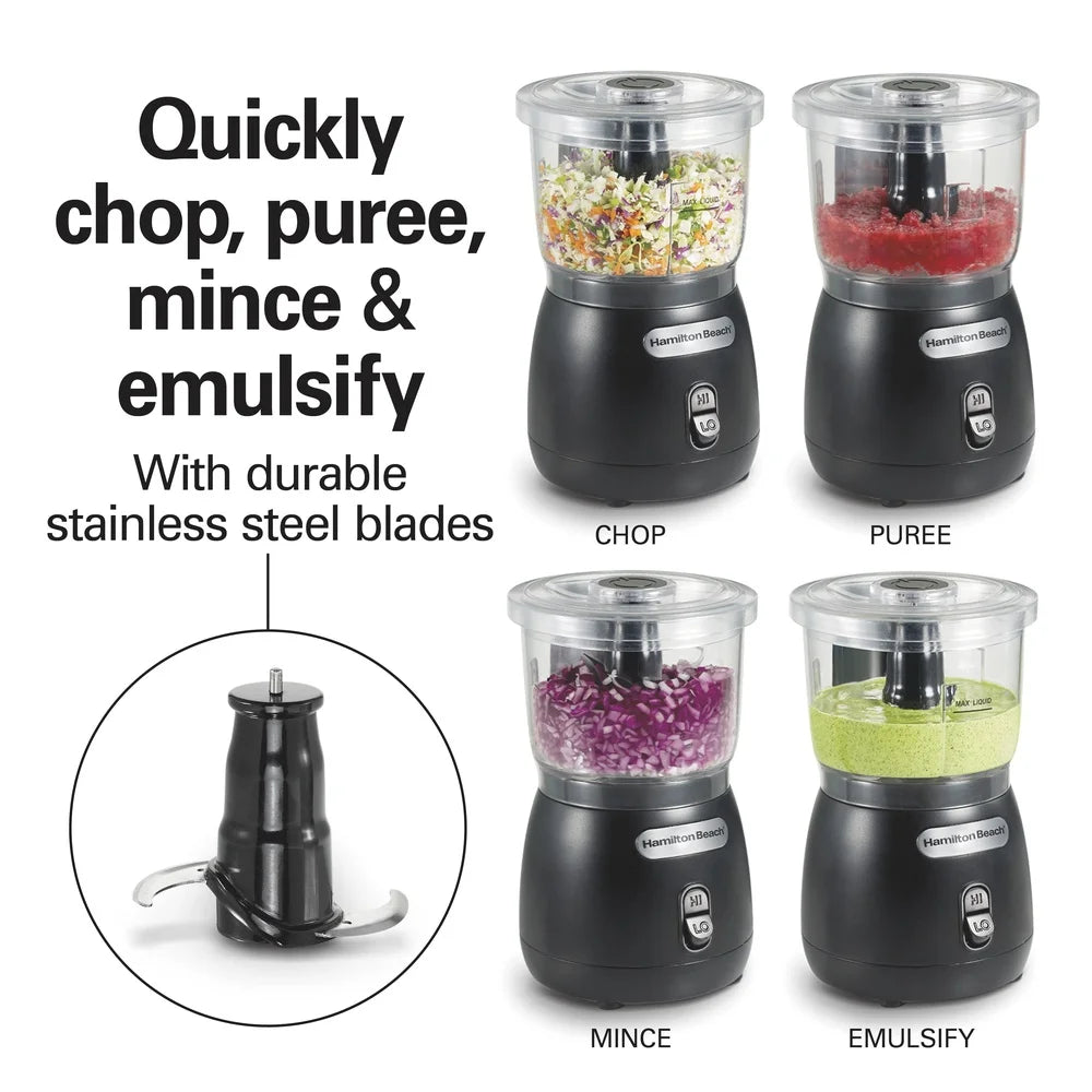 Powerful Mini Food Chopper with Oil Dispenser for Easy Cooking