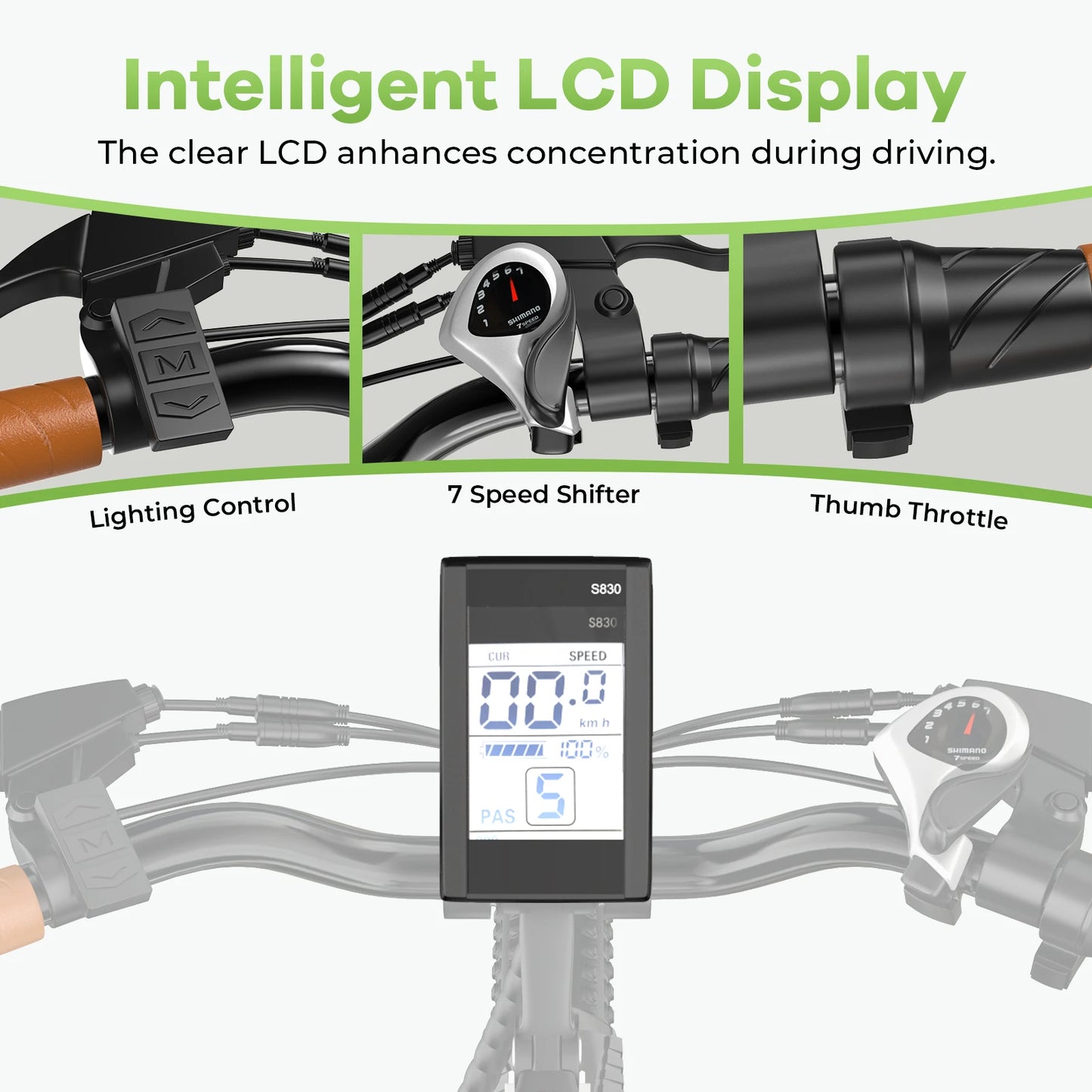 CYBERVELO 1000 Peak E Bike For Adults Removable Battery