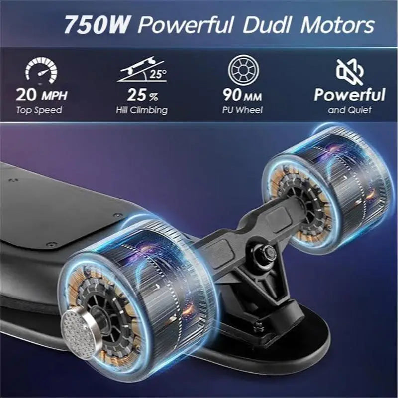 Caroma Electric Skateboard with Remote Control and High Speed