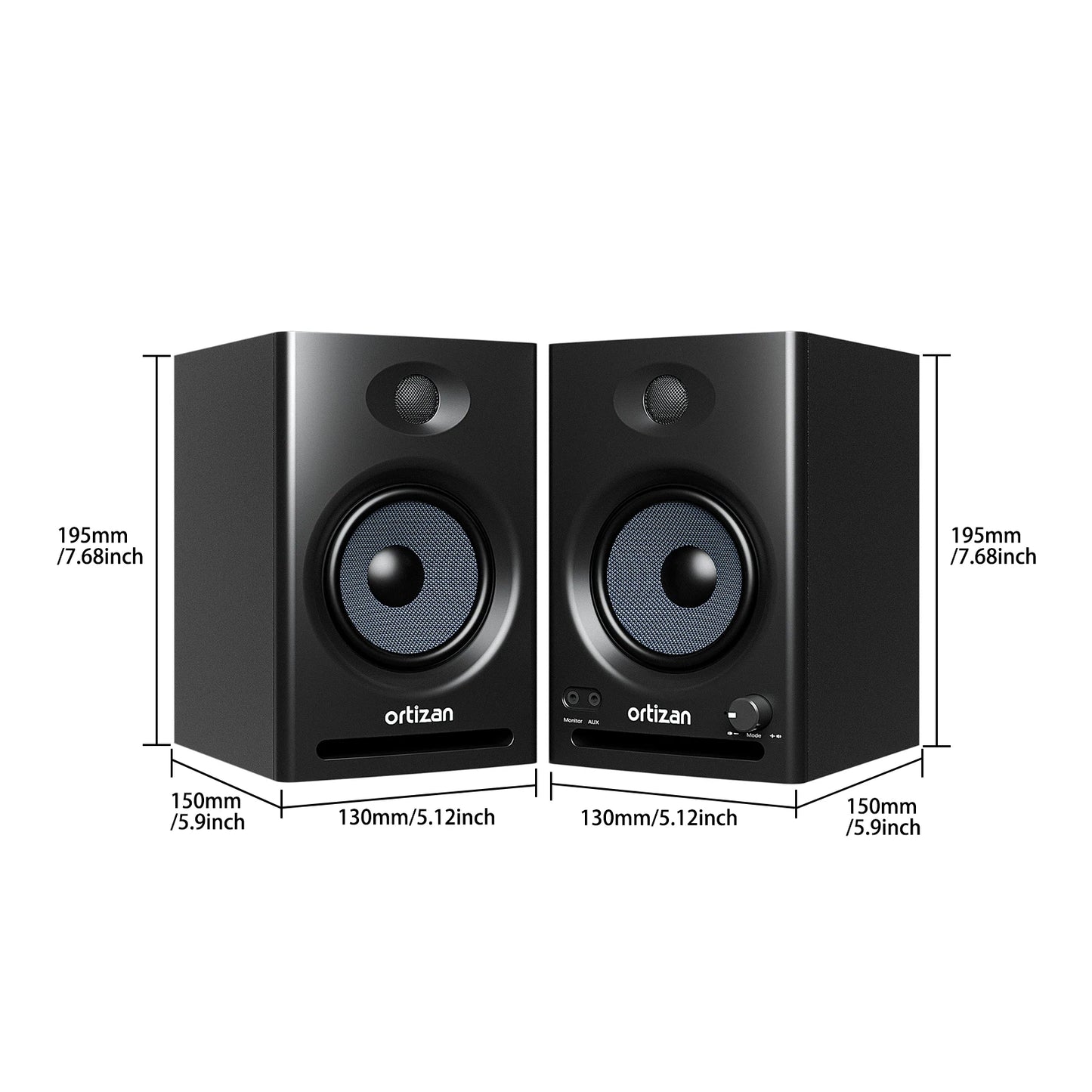 Ortizan C7 Dual Mode Studio Monitors Bluetooth 5.3