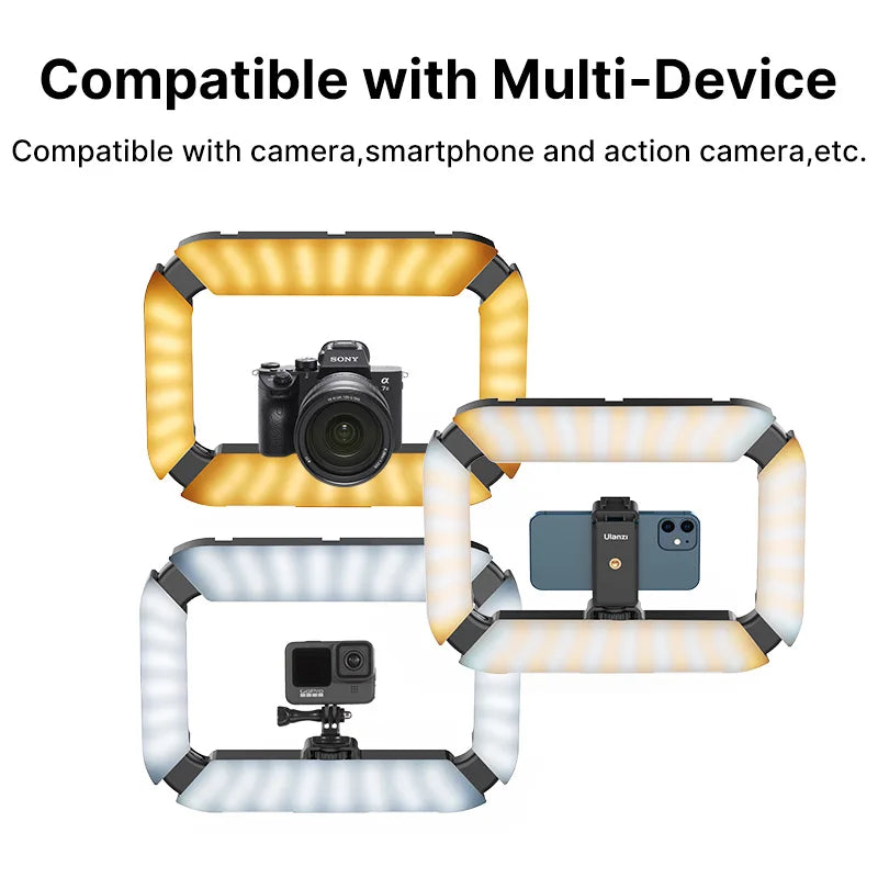 Ulanzi U200 Camera Ring Light Video Rig for Smartphone and GoPro
