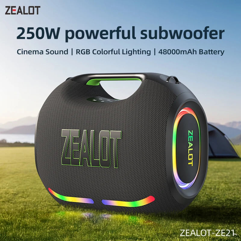Zealot Ze21 250W Wireless Bluetooth Subwoofer Speaker