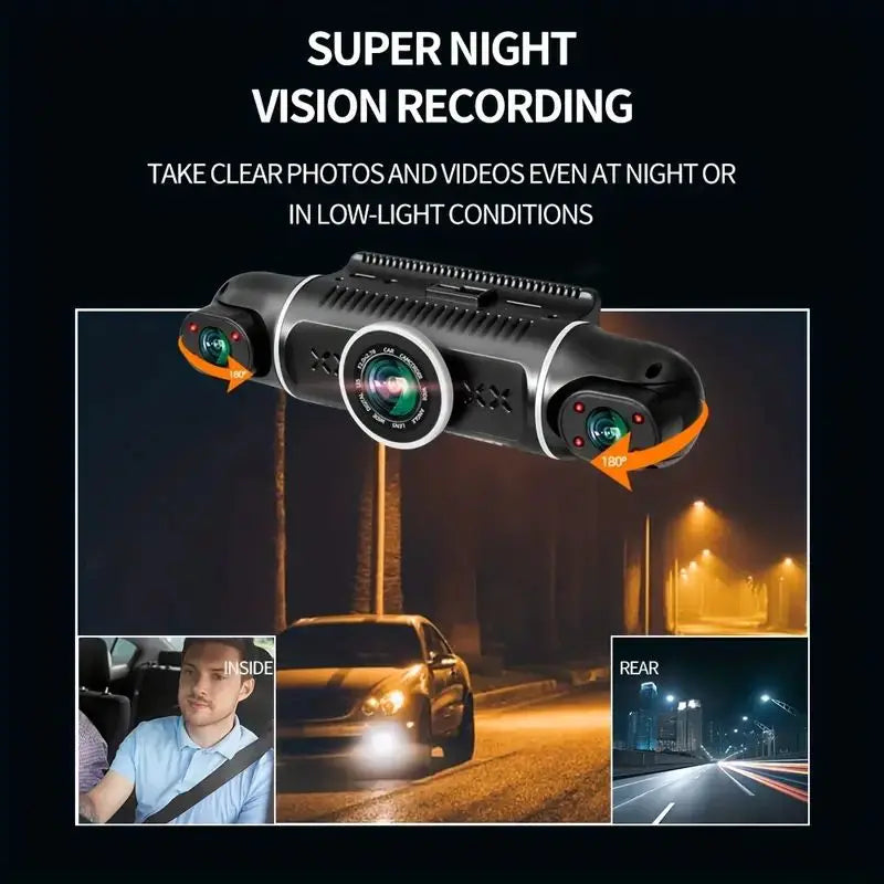 4 Channel Car Camera Recorder with Parking Monitoring System
