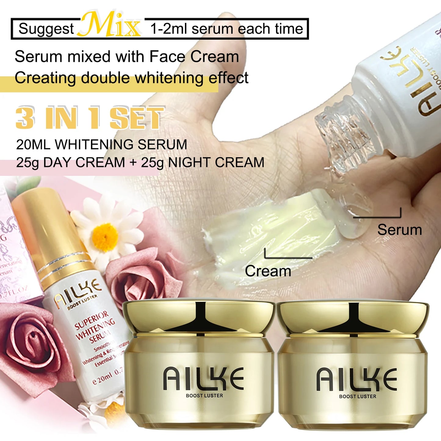 AILKE Dark Spot Corrector Hydration Facial Cream For Glowing Skin