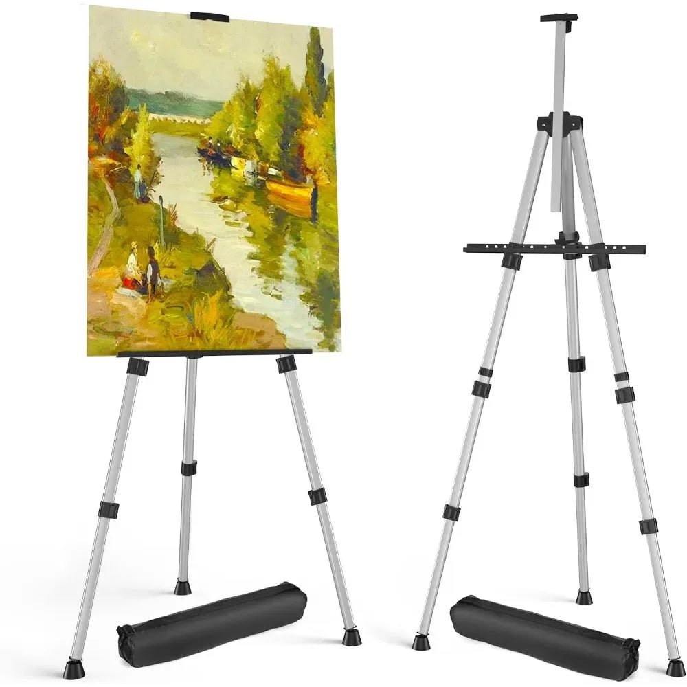 Portable Adjustable Aluminum Tripod Display Easels for Painting