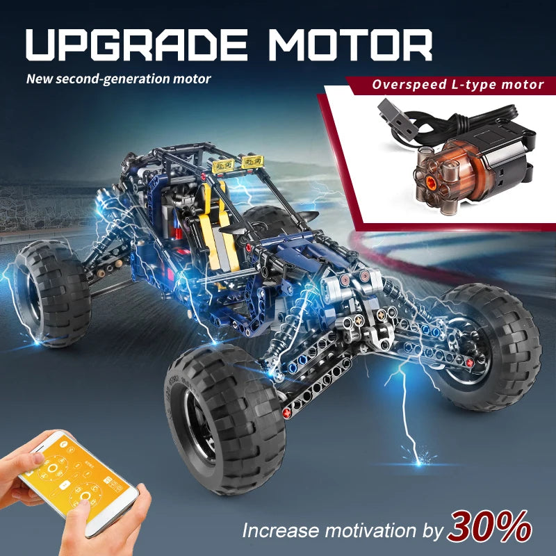 Mould King 18018 RC Lightning Buggy Building Block Car
