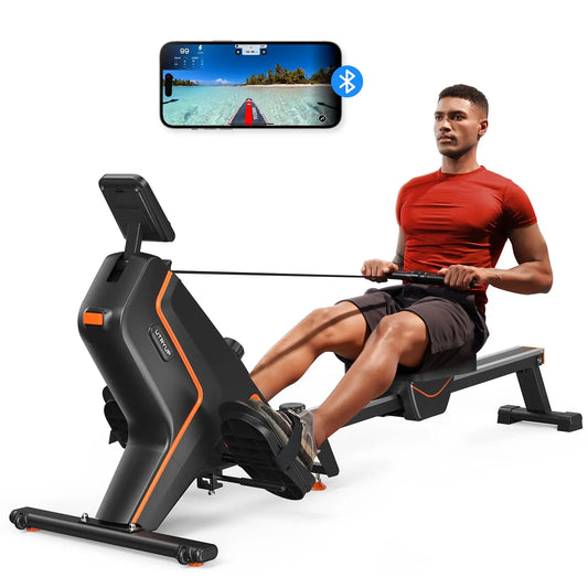 UTRYUP Magnetic Water Rower with 16 Levels of Resistance