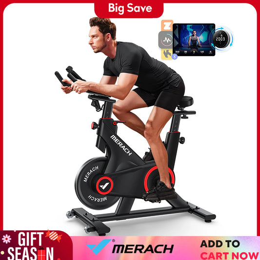 Merach Bluetooth Indoor Exercise Bike with APP Data Tracking