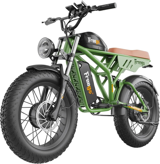 Freego F3 Retro Electric Bike Dual Motor 1000W 48V Battery