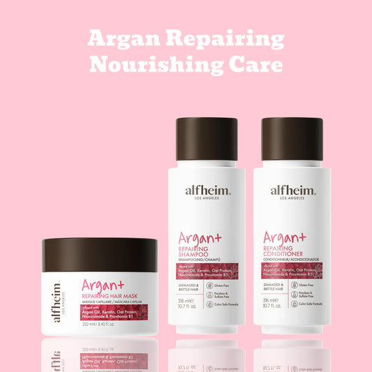 ALFHEIM Argan Repairing Shampoo Conditioner Hair Mask Set