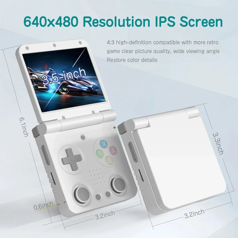 MIYOO Flip V2 Handheld Game Console With Free Storage Bag