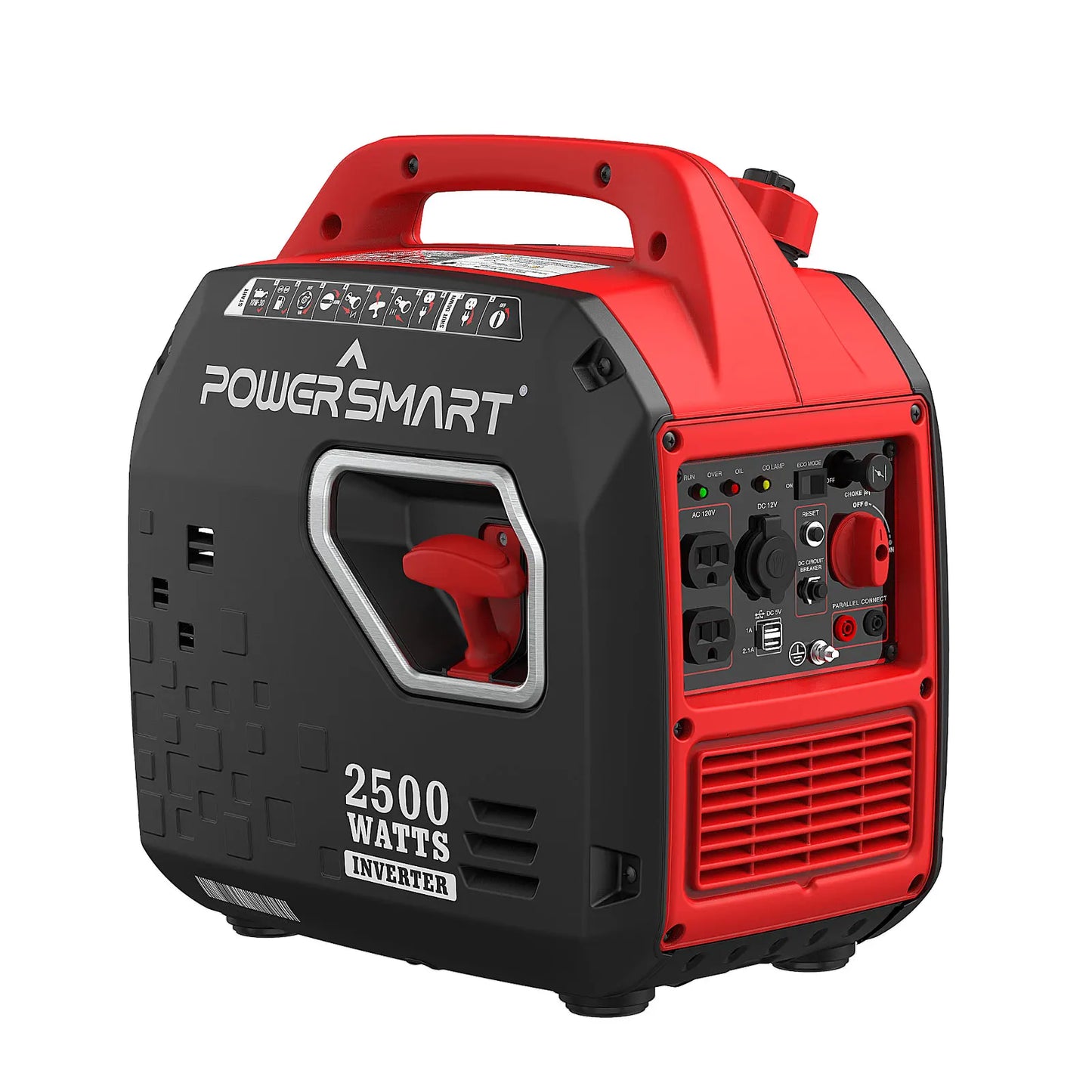 PowerSmart 2500W Portable Inverter Generator Quiet Operation