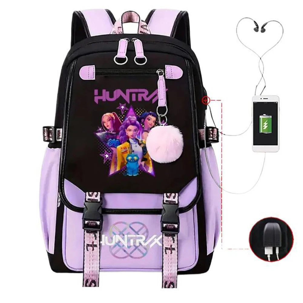 Guangdong Backpack School Bag For Students KPop Demon Slayer