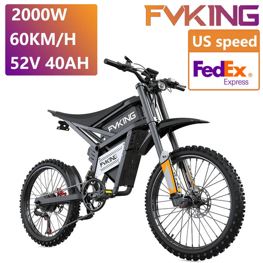 FVKING E6 Off Road Electric Bicycle 52V 40Ah 2900W Motor