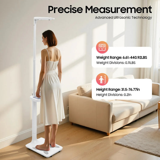 Professional Digital Body Weight and Height Measurement Scale
